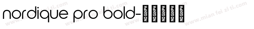 nordique pro bold字体转换